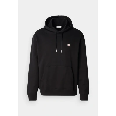 Abbildung von Calvin Klein Jeans Badge Hoodie Sweatshirt, Herren, Größe: XXS, Black