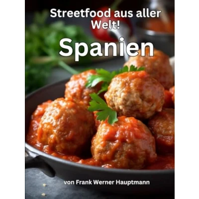 Abbildung von Streetfood aus aller Welt Spanien: Lernen Sie im Rahmen unserer kulinarischen Weltreise in Band 10 die 25 beliebtesten spanischen Rezepte selbst zuhause zu kochen!