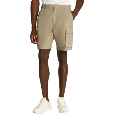 Abbildung von Calvin Klein Jeans Washed Cargo Shorts, Herren, Größe: 33, Stone gray