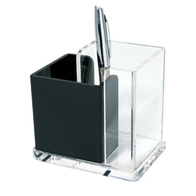 Abbildung von Wedo 606001 Acryl Butler (Acryl Exklusiv, 2 Fächer) glasklar/schwarz