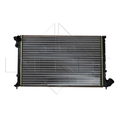 Abbildung von NRF 58019 Kühler, Motorkühlung Aluminium 640 415 23 Kühlrippen mechanisch gefügt