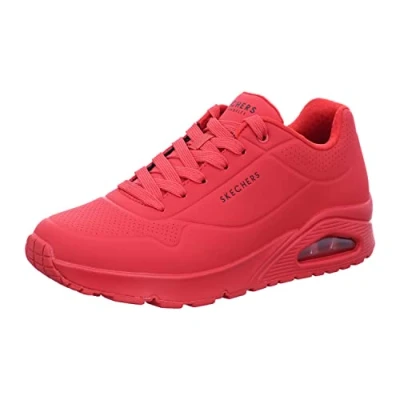 Abbildung von Skechers Herren Uno Stand On Air Sneaker, Red Durabuck Mesh, 41.5 EU