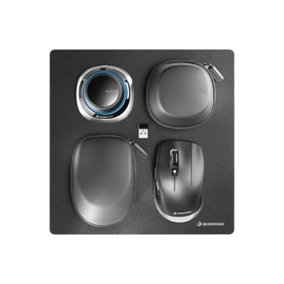 Abbildung von 3Dconnexion SpaceMouse Wireless Kit 2 (Bluetooth Edition, Mobile Design Lösung, für CAD und 3D, kabellos), Mattschwarz