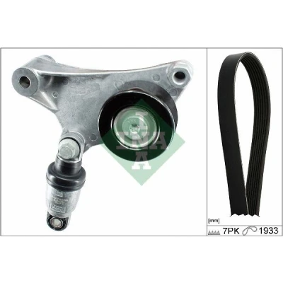 Abbildung von INA 529 0373 10 Keilrippenriemensatz Generatorfreilauf prüfen und ggf. erneuern TOYOTA: Avensis II Station Wagon, RAV4 Off Road