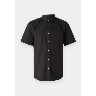 Abbildung von Tommy Hilfiger FLEX Solid Hemd, Herren, Größe: XS, Black