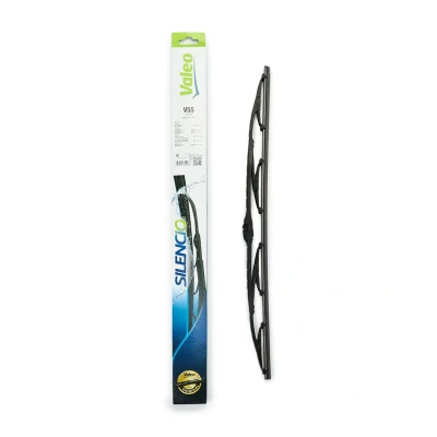 Abbildung von Scheibenwischer Valeo Silencio, Silencio Conventional Single 574118 550mm vorne Standard Hakenbefestigung AUDI: A4 B5 Avant, Saloon, A6 C5 Avant