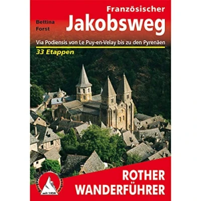 Abbildung von Französischer Jakobsweg. Via Podiensis von Le Puy en Velay bis zu den Pyrenäen. 33 Etappen. Mit GPS Tracks.