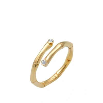 Abbildung von Elli Glass Crystal Ring goldcoloured, Damen, Größe: 54, Gold coloured