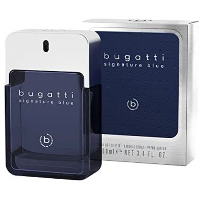Abbildung von bugatti signature blue Parfüm Herren 100ml I frisches Eau de Toilette für jedes Alter mit aquatisch frischem Duft Parfum zu jedem Anlass und Gelegenheit elegant, sportlich, aromatisch