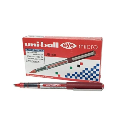 Abbildung von Uni Ball UB 150 Eye Micro Tintenroller, Rot, 12 Stück