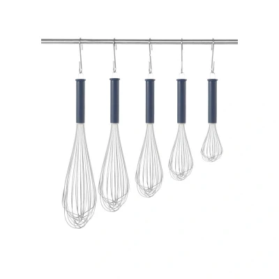 Abbildung von HENDI Rührbesen 47 cm mit Aufhängeöse 8 drahtig Stärke: 2 mm spülmaschinengeeignet Edelstahl PP Kunststoffgriff, Schneebesen