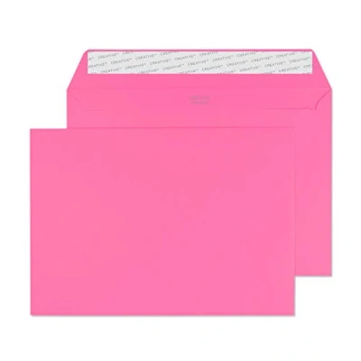 Abbildung von Blake Creative Colour 45302 Farbige Briefumschläge Haftklebung Flamingo Rosa C5 162 x 229 mm 120 g/m² 25 Stück