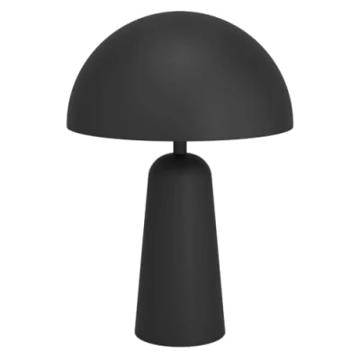 Abbildung von EGLO Tischlampe Aranzola, Nachttischlampe in Pilzform, Deko Tischleuchte minimalistisch, Pilz Lampe für Wohnzimmer und Schlafzimmer, Metall Schwarz Weiß, E27