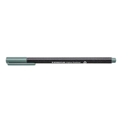 Abbildung von STAEDTLER 334 83 Fineliner triplus (ergonomische Dreikantform, hohe Qualität, superfeine Spitze, Linienbreite 0,3 mm, Set mit 10 Stück) warmgrau