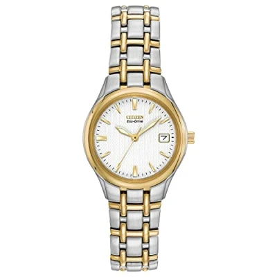 Abbildung von Citizen Damen Analog Quarz Uhr mit Edelstahl beschichted Armband EW1264 50A