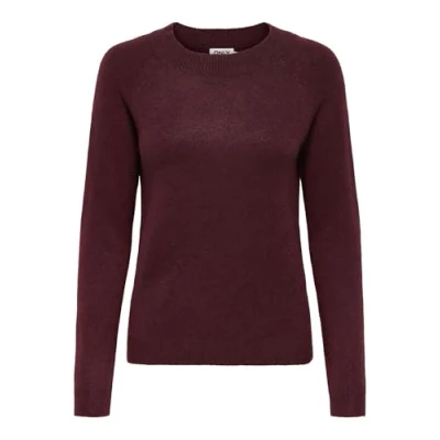 Abbildung von ONLY Damen Pullover Strickpullover ONLRICA Life 15204279 ,Zinfandel ,XS