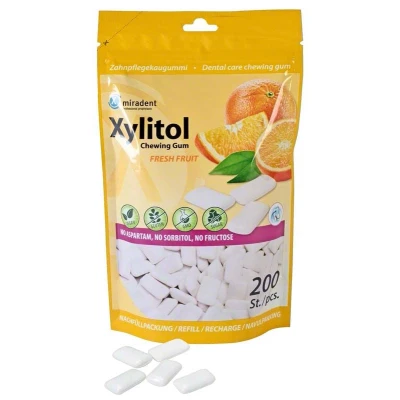 Abbildung von Xylitol Chewing Gum Refill Fresh Fruit 200 Kaugummis