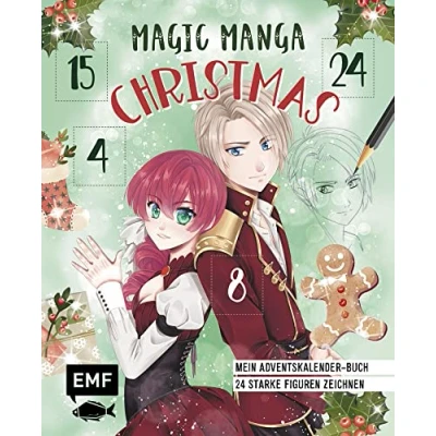 Abbildung von Mein Manga Adventskalender Buch: Magic Christmas: 24 starke Figuren zeichnen Mit perforierten Seiten zum Auftrennen