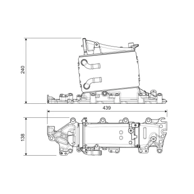 Abbildung von VALEO 822935 Ladeluftkühler Aluminium ohne Sensor VOLKSWAGEN: Golf 7, SKODA: Octavia 3 Combi