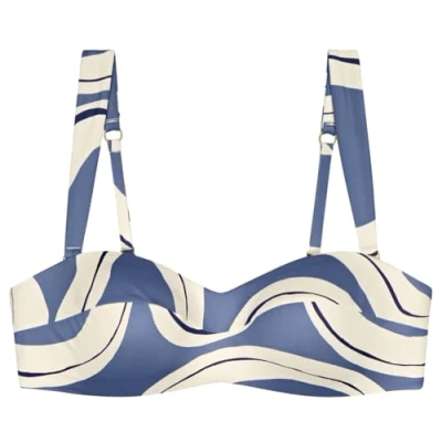 Abbildung von Triumph Damen Summer Allure DP Bikini top, Blue Combination, 42E