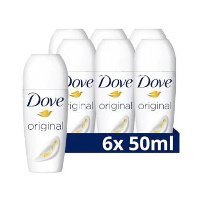 Abbildung von Dove Deodorant Roll On Original 0% Deo ohne Aluminiumsalze mit 1/4 Pflegecreme und 48 Stunden Schutz 6x 50 ml