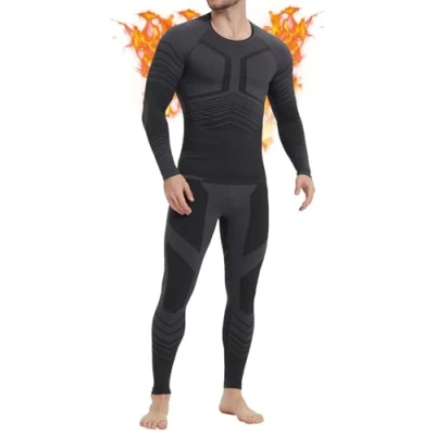 Abbildung von MEETWEE Thermounterwäsche Herren Atmungsaktiv Männer Thermo Funktionswäsche Winter Skiunterwäsche Unterwäsche Thermounterhemd Thermounterhose Base Layer Ski Sport
