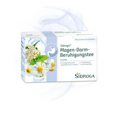 Abbildung von Sidroga Magen Darm Beruhigungstee Arzneitee mit Heilpflanzen bei Bauchschmerzen 20 Filterbeutel à 2,0 g
