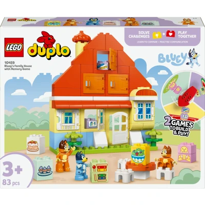 Abbildung von Blueys Familienhaus mit Memory Spiel