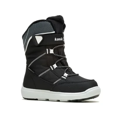 Abbildung von Kamik Kinder Stance2 Winterstiefel, Schwarz (Black White BKW), 28 EU