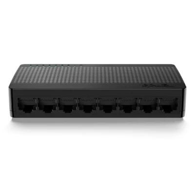 Abbildung von Tenda Netzwerk Switch 8 Port Gigabit LAN Switch, Splitter, Verteiler (Plug and Play, Lüfterlos, Unmanaged, Schwarz)(SG108 V4.0)
