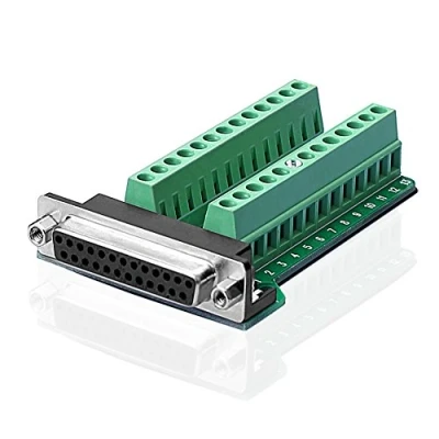 Abbildung von SIENOC D Sub DB25 M2 Buchse 25Pin Stecker Breakout zu PCB Board Terminals Adapter Steckverbinder