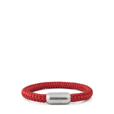 Abbildung von Akitsune Portus Segeltau Armband, Herren, Größe: 18cm, Rot