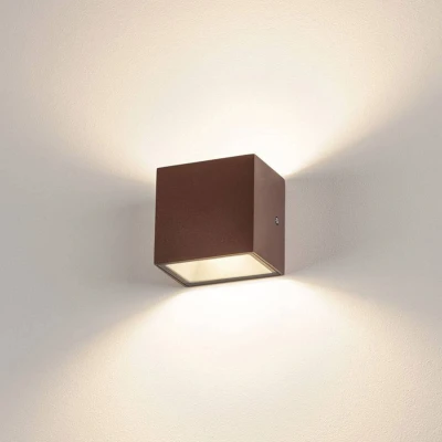 Abbildung von SLV Wandlampe SITRA CUBE für die effektvolle Außenbeleuchtung von Hauseingang, Wänden, Wegen, Terrassen, Fassaden, Treppen LED Wandleuchte, Aussenleuchte, Gartenlampe Inside, 10W,