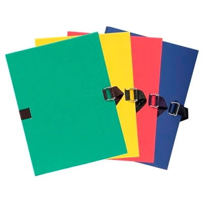 Abbildung von Exacompta 223290E Aktenmappe mit dehnbarem Rücken grün 320x240mm Verschlussschnalle