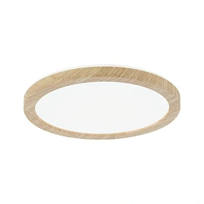 Abbildung von Paulmann 710.32 LED Panel Atria Shine Backlight IP44 rund 190mm 4000K Holzoptik