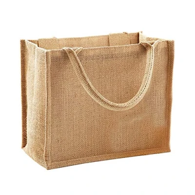 Abbildung von Westford Mill Mini Jute Geschenktüte (6 Liter), Herren, unisex, Einheitsgröße, beige (Beige) UTBC2791_1