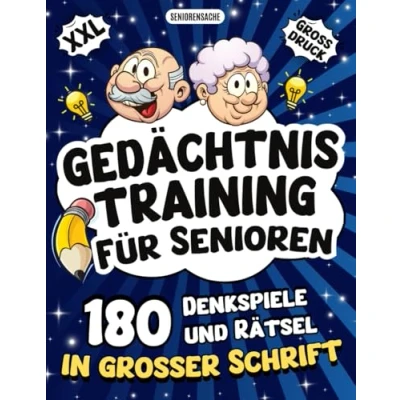 Abbildung von Gedächtnistraining für Senioren Denkspiele und Rätsel in großer Schrift: Das perfekte Geschenk Oma Opa mit Wortsuchrätsel, Sudoku, Kreuzworträtsel vielem mehr