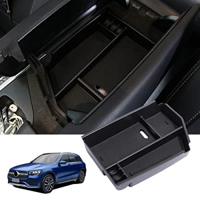 Abbildung von für ML GL GLE GLS Klasse C292 W166 Mittelarmlehne Aufbewahrungsbox Container Tray Organizer Autozubehör Linkslenker