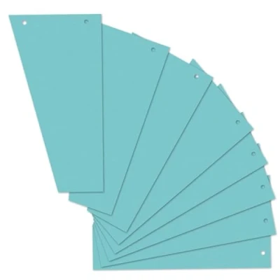 Abbildung von Herlitz 10836526 Trennstreifen Trapez 120x230 mm, Inh.100, blau
