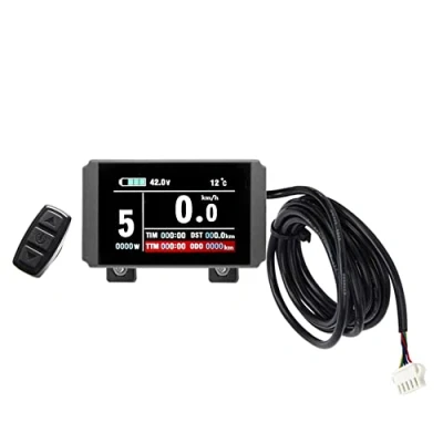 Abbildung von windmeile Display KT LCD8H, Bordcomputer, Tachoanzeige, LCD Display, Beleuchtet, Multifunktional, E Bike, Elektro Fahrrad, Pedelec, 24V/36V/48V