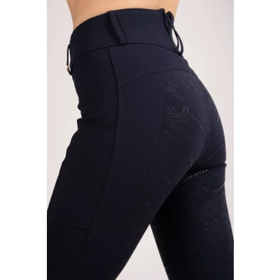Abbildung von Montar Reitleggings Michelle Rosegold Logo Navy 44