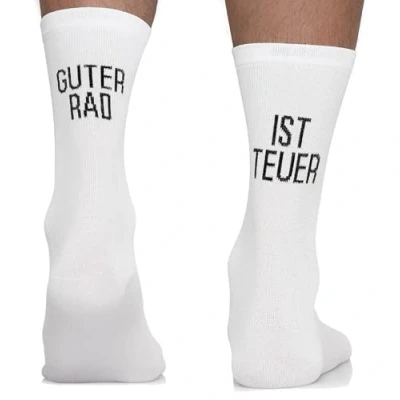 Abbildung von TODO Fahrradsocken Damen und Herren. Atmungsaktive Rennrad Socken. Motiv Fahrrad Socken Herren, Radsocken (Socken Guter Rad is Teuer 35 38)