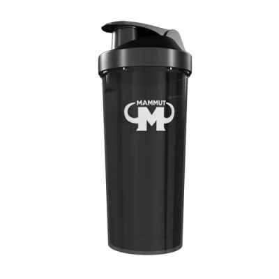 Abbildung von Mammut Nutrition Eiweiß Shaker 700ml BPA frei mit Schraubverschluss &amp; Siebeinsatz Ideal für Protein Diätshakes Praktischer Zuhause und unterwegs