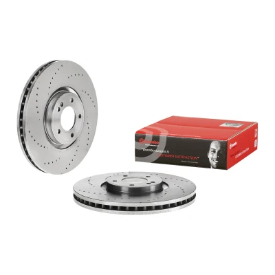 Abbildung von BREMBO 09.D762.10 Bremsscheibe 400 38 5 innenbelüftet hochgekohlt mit Schrauben
