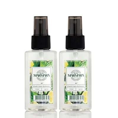 Abbildung von MARMARA Kolonya Spray Limon türkisches Duftwasser Aftershave Hand Wasser Rasierwasser Kölnisch Damen &amp; Herren Zitronenwasser türkisch Eau de Cologne Lemon (2x110ml)