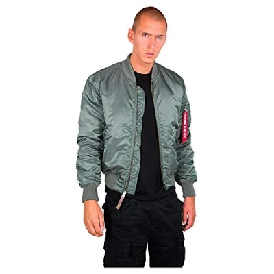 Abbildung von Alpha Industries MA1 VF 59 Bomberjacke, Herren, Größe: Large, Vintage green