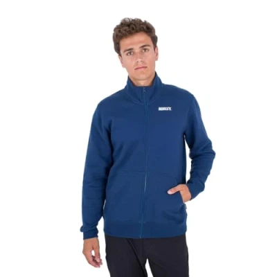 Abbildung von Hurley Herren Fastlane Zip Fleece Pullover Sweater, Blau (Insignia Blue), S