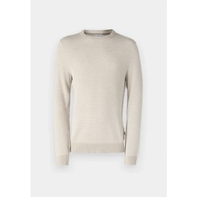 Abbildung von Jack &amp; Jones Jjeglobe KNIT CREW NECK Strickpullover, Herren, Größe: XXL, Oatmeal