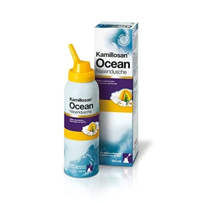 Abbildung von Kamillosan Ocean Nasendusche: Meerwasser Nasenspray mit Kamille, Nasenpflege für Erwachsene und Kinder, 100 ml