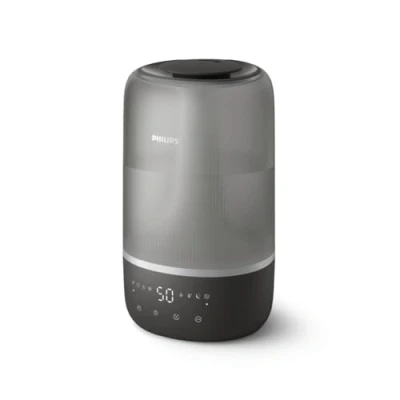Abbildung von Philips Smart Humidifier kompakt und dennoch leistungsstark mit himmelhohem Nebel, Aromatherapie, leise Schlaffunktion Nachtlicht, für (Schlaf ) Räume bis zu 41m² (HU1510/03)